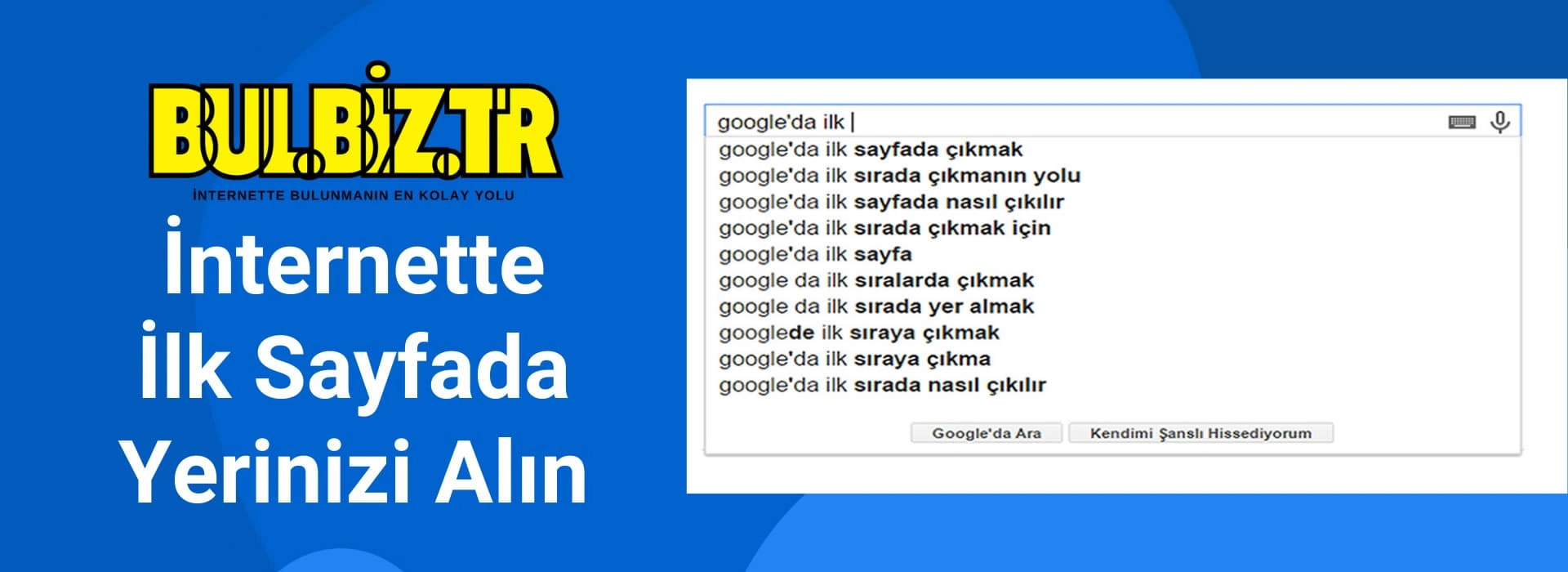 google reklamsız ilk sayfada çıkma